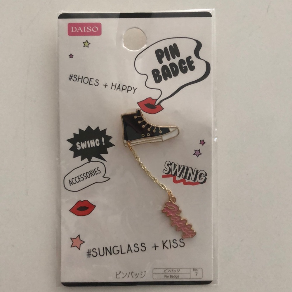 Chuck Taylor shoe pin badge
